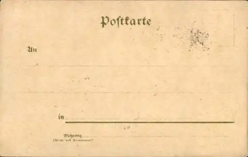 Litho Gruss aus dem Altenburger Lande, Frauen in Tracht