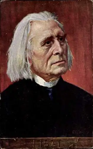 Künstler Ak Eichhorn, Komponist Franz Liszt, Liszt Ferencz, Portrait