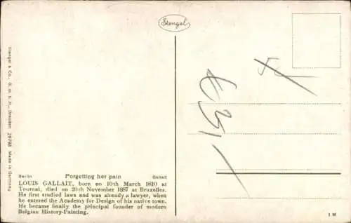 Künstler Ak Gallait, Schmerzvergessen, Nr. 29708