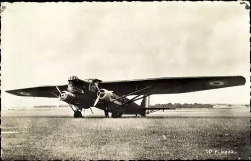 Ak Französischer Bomber, F 2222, 4 moteurs Gnome et Rhone K 14