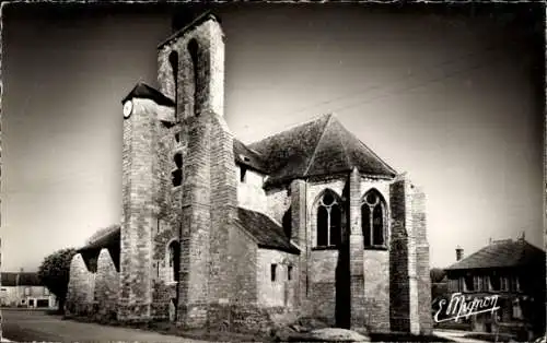 Ak Flagy Seine et Marne, Abside de l'Eglise