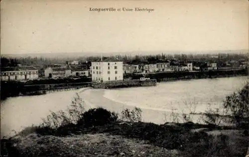 Ak Longueville Seine et Marne, Usine Electrique