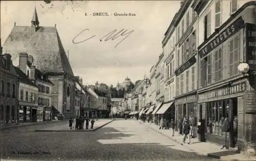 Ak Dreux Eure et Loir, Grande-Rue