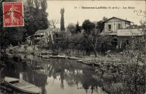 Ak Maisons Laffitte Yvelines, Bains, Garage