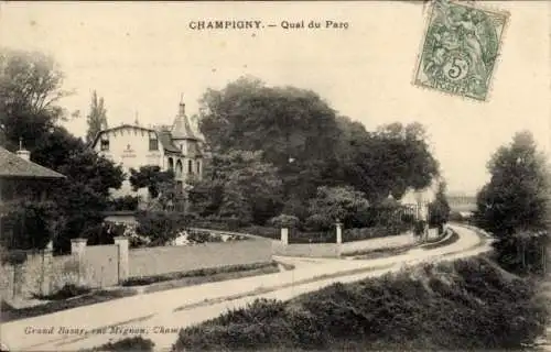 Ak Champigny-Marne, Quai du Parc