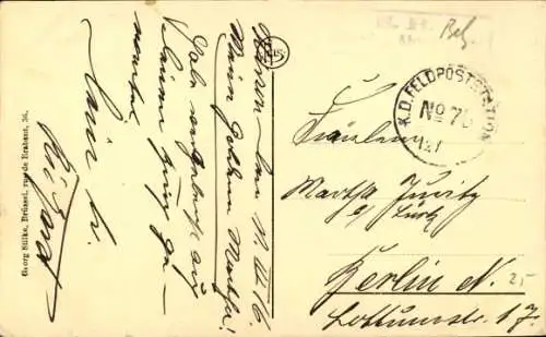 Ak Hirson Aisne, Gesamtansicht, Wohnhäuser