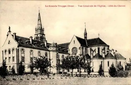 Ak Soligny la Trappe Orne, Abtei La Trappe, Kirche