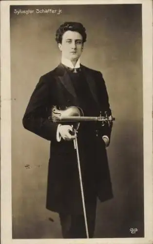 Ak Schauspieler Sylvester Schäffer junior, Portrait