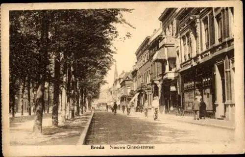 Ak Breda Nordbrabant Niederlande, Nieuwe Ginnekerstraat