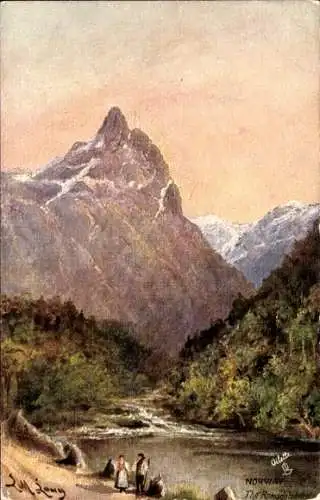 Künstler Ak Norwegen, Romsdalshorn, Peak, Tuck Series VI.