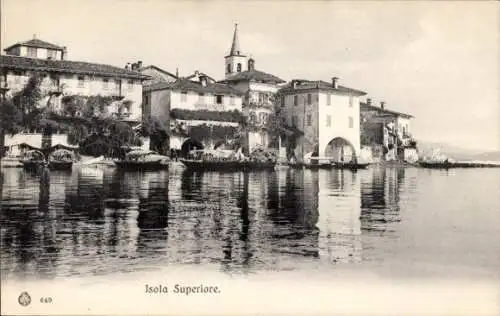 Ak Isola Superiore Piemonte, Teilansicht der Stadt