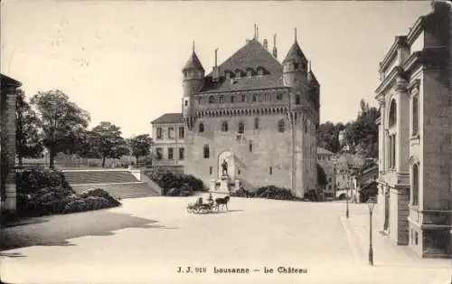 Ak Lausanne Kanton Waadt, Schloss