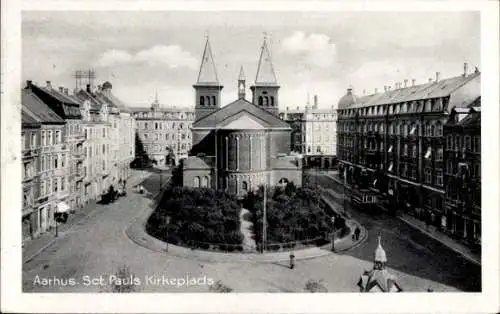 Ak Aarhus Aarhus Dänemark, Sanct Pauls Kirkeplads