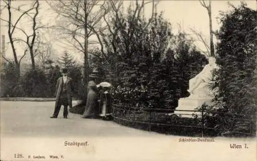 Ak Wien 1 Innere Stadt, Schindler Denkmal im Stadtpark