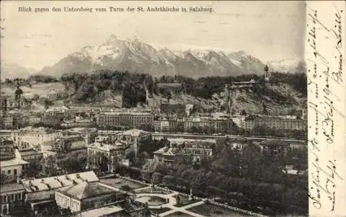 Ak Salzburg in Österreich, Blick gegen den Untersberg