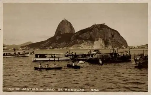 Ak Rio de Janeiro Brasilien, Pao de Assucar