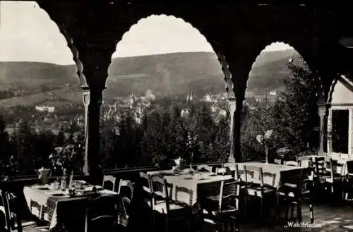 Ak Świeradów Zdrój Bad Flinsberg Schlesien, Café Restaurant Waldfrieden