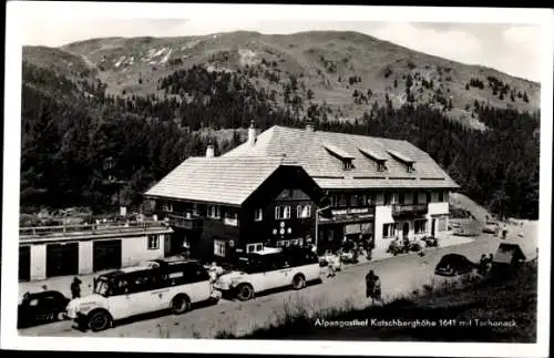 Ak Kärnten, Alpengasthof Katschberghöhe mit Tschonack