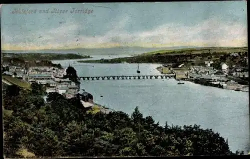 Ak Bideford Torridge Devon England, Blick auf den Fluss