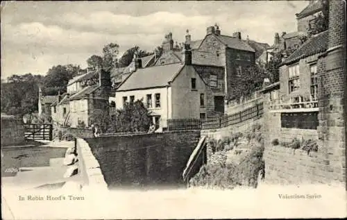 Ak Robin Hood’s Bay bei Whitby North Yorkshire England, Teilansicht