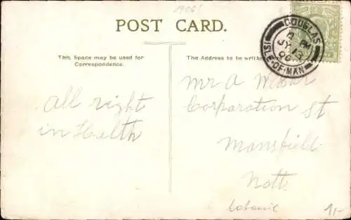 Künstler Ak Isle of Man, Fischerboote laufen in Pearl Harbour ein