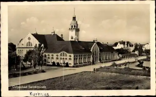 Ak Świnoujście Swinemünde Pommern, Neues Kurhaus