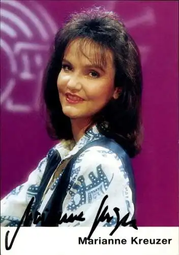 Ak Schauspielerin Marianne Kreuzer, Portrait, Autogramm