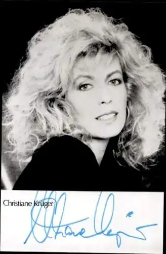 Ak Schauspielerin Christiane Krüger, Portrait, Autogramm