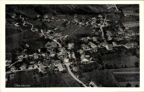 Ak Oberbeuren Kaufbeuren an der  Wertach in Schwaben, Fliegeraufnahme