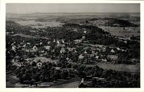 Ak Wasserburg am Bodensee Schwaben, Fliegeraufnahme