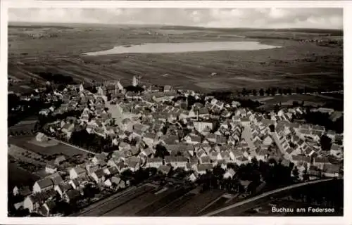 Ak Bad Buchau am Federsee Oberschwaben, Fliegeraufnahme