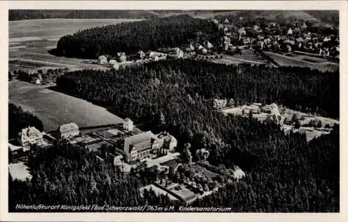 Ak Königsfeld im Schwarzwald Baden, Fliegeraufnahme, Kindersanatorium