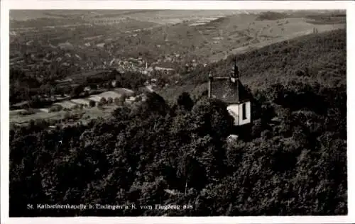 Ak Endingen am Kaiserstuhl, Fliegeraufnahme, St. Katharinenkapelle