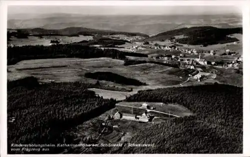 Ak Schönwald im Schwarzwald, Fliegeraufnahme, Kindererholungsheim Katharinenhöhe