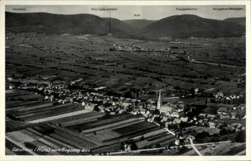 Ak Edesheim in der Pfalz, Fliegeraufnahme