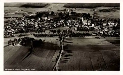 Ak Bad Wurzach in Oberschwaben, Fliegeraufnahme