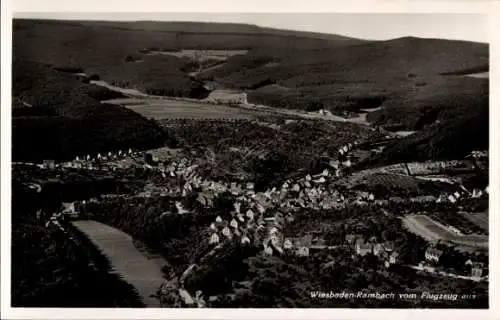 Ak Rambach Wiesbaden in Hessen, Fliegeraufnahme