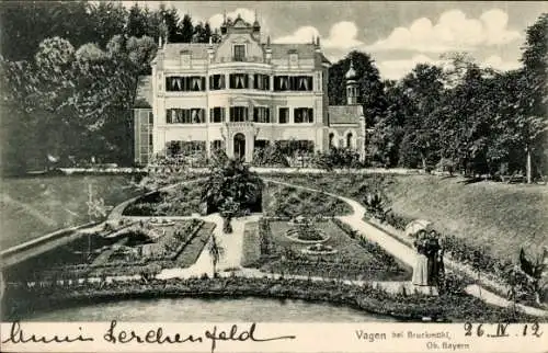 Ak Vagen Bruckmühl in Oberbayern, Villa frontal