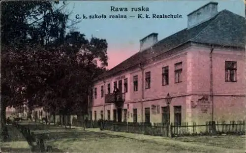 Ak Rawa Ruska Ukraine, K. k. Realschule