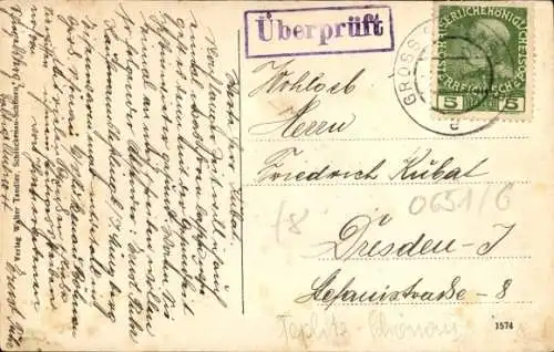 Ak Teplice Šanov Teplitz Schönau Region Aussig, Teilansicht