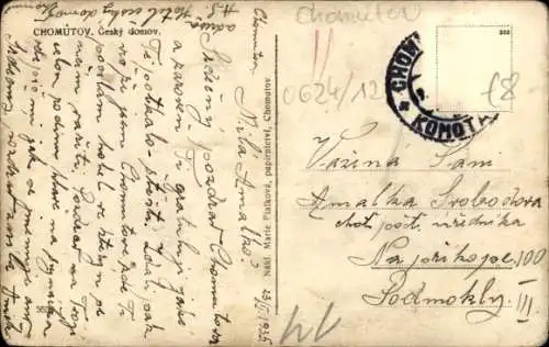 Ak Chomutov Komotau Region Aussig, Cesky domov