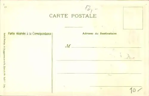 Präge Briefmarken Ak Postbote, französische Briefmarken