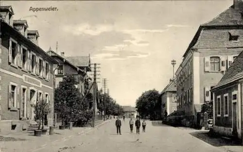 Ak Appenweier in Baden Schwarzwald, Straßenpartie, Kinder