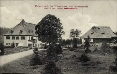 Ak Erlenbruck Hinterzarten im Schwarzwald, Gasthof Pension zum Schwanen