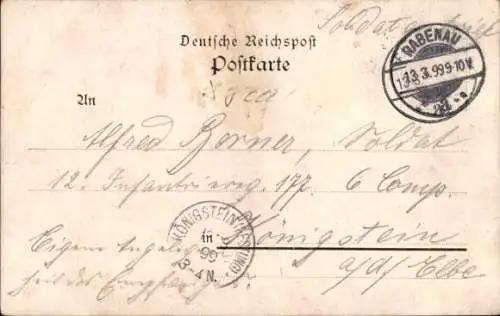 Litho Pöhl, König Albert Höhe, neues Schießhaus, Gasthof