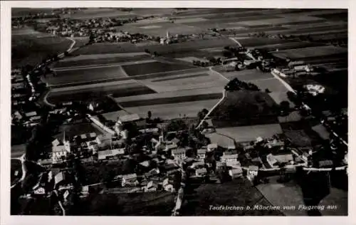 Ak Taufkirchen bei München, Fliegeraufnahme