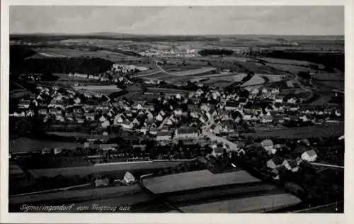 Ak Sigmaringendorf bei Sigmaringen, Fliegeraufnahme