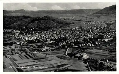 Ak Metzingen in Württemberg, Fliegeraufnahme