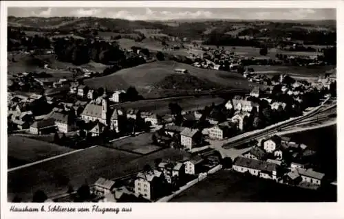 Ak Hausham in Oberbayern, Fliegeraufnahme