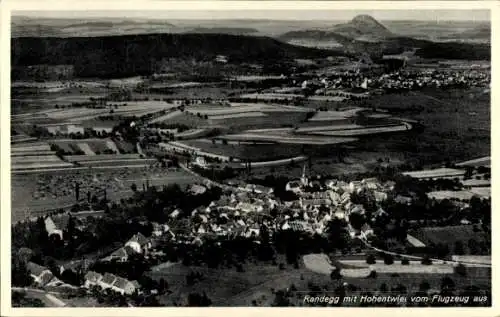 Ak Randegg Gottmadingen im Hegau, Fliegeraufnahme, Hohentwiel